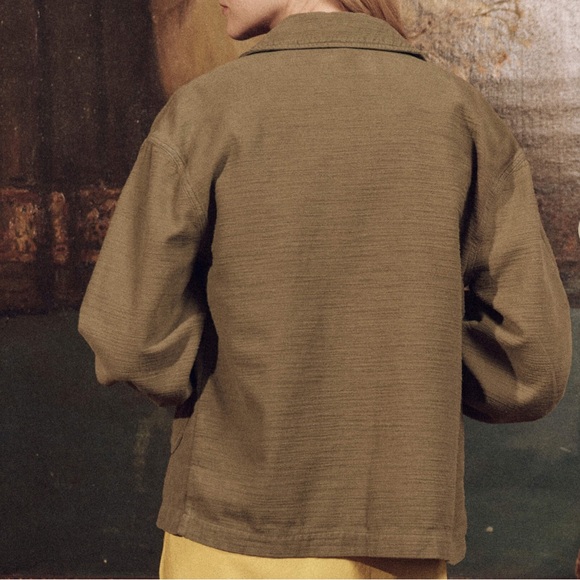 THE GREAT. The Blouson Chore Jacket in Army • NWT - Picture 4 of 9